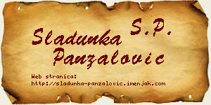 Sladunka Panzalović vizit kartica